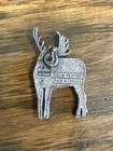 Moose Pin  solid Pewter maine Scene