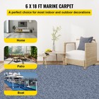 Gray Marine Carpet 6x18  Boat Carpet Roll Cutpile In outdoor Patio Area Rug Deck