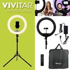 Vivitar 18-inch Led Ring Light  Adjustable 63-inch Tripod Stand  With Phone Stan