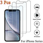 3-pack Tempered Hd Glass Screen Protector For Iphone 16 15 14 13 12 11 X Pro Max