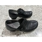 Womens Dansko Black Clog Shoe Size 38 7 5-8