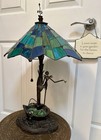 Nightmare Before Christmas Le Jack Tiffany Style Stained Glass Lamp
