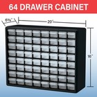Akro-mils 10164  64 Drawer Plastic Parts Storage Hardware And Craft Cabinet  20-