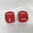Question Dice Red Foam Teaching Resource English Literature 1 5  How Why Where