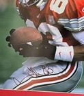 Terry Glenn Signed Framed Photo Display 18x24 Beckett Ohio State