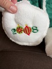 Dan Dee 2008 Kmart Collectible Christmas Teddy Bear White Plush Green Snowman
