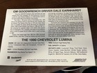 Dale Earnhardt Autographed Photo 1990 Chevrolet Lumina 3 Car
