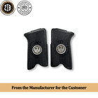 Zib Grips Black Beech For Ruger P85 P89 P90 P91 9mm Stainless Amblem Metal Logo
