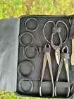 15 Pieces Bonsai Tree Kit  Bonsai Tools Set  Carbon Steel Scissor Cutter Shear