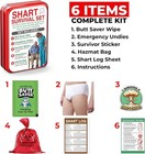 Shart Survival Set - Funny Gag Gift 2024 Boyfriend Gifts Standard  Red 