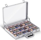 Trade Show Display Case Table Top Portable Aluminum Sports Card Display Case    