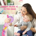 Baby Infant Musical Stuffed Animal Soft Toy With Multi-sensory Crinkle  Rattle  