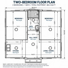 20ft Expandable Prefab Tiny Home 2br 1ba W  Kitchen Bathroom Modular House