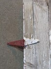 Barn Wood Door Antique Primitive Chippy Paint Panel Farmhouse Iowa Farm 23x33 
