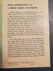   Book - Merit Badge Counselor Guide  1950  Small Booklet