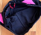 Pro Wrestling Biker Shorts All Black W  Pink Stars Sz  M 34-36