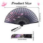 Small Handheld Folding Fan Silk Fans With Tassel Chinese Japanese Handheld Fa   
