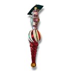 Christopher Radko Starring Santa Drop Reflector Twist Ornament 1013455 Rare Htf