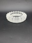 Lalique Crystal  Jamaique  Clear   Frosted Leaves Multi-holder Ashtray  5 1 2 