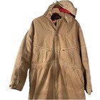 Carhartt Vintage Brown Duck Insulated  Red Quilted Lined Coveralls   Hood 44 S