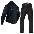 Motorcycle Textile Suit With Protectors Biker Motorbike Suit Black Motorbike Suit