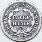 1849 O Seated Liberty Half Dime