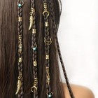 Turquoise Dreadlock Hair Beads Rings Hippie Braid Accessories Jewelry 31pcs