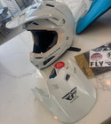 Fly Racing F7 Solid Helmet White Small Sm Ais Rheon Moto Mx Atv 73-4401s New