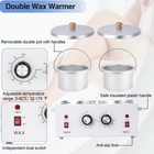 Double Wax Warmer Double Wax Pot Professional For Hair Removal  Electric Wax    