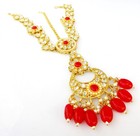 Bollywood Golden Pearl Matha Patti Ethnic Indian Jewelry Fashion Head Decoration