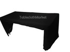 8  Ft Fitted Polyester Tablecloth Open Back Tablecover Trade Show Booth 24 Color
