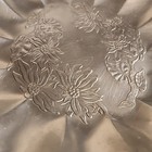 Vintage Hand-wrought Hammered Aluminum Floral Bowl Dish Mid Century Modern