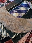 Antique Crazy Quilt Presented To Joseph By Mother 1920 Embroidered Chintz 