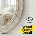 Sawsile Wood Oval Mirror 20x30  Farmhouse Rustic Bathroom Vanity Wall Mirror