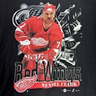 Vintage Detroit Red Wings Graphic Tee Mens 2xl Wendell Clark Hockey Shirt