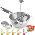 Food Mill Stainless Steel - 3 Food Grinder Discs - Potato Ricer For Mashed Po   