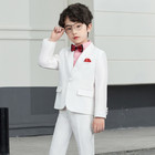 Children Blazer Pants Bowtie 3pcs Set Flower Boy Formal Dress Suit Party Costume