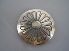 Western Flower Sterling Button Cover