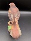 Vintage Ceramic Hand Painted Thrush Bird Ornament Figure 