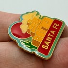 Santa Fe Lapel Pin Pueblo Adobe Building Desert Sun New Mexico Vintage