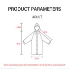 Unisex Adult Waterproof Raincoat Rain Coat Hooded Jacket Poncho Rainwear Camping