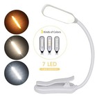 Flexible Rechargeable Led Book Light With 3 Light Modes Easy Clip Reading Lamp