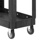 Heavy-duty Utility Cart  550 Lbs Load Capacity  40 X 17 Inch Rolling Plastic   