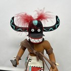 Vintage Native American Indian Kachina Black Ogre For Parts Repair Flaws Signed