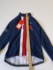 New Cuore Usa Cycling Team Long Sleeve Thermal Jersey Size Medium Full Zip