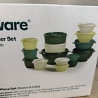 Tupperware Heritage Collection Food Storage Container 30 Piece Set  Green Nib