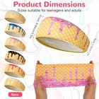 6pcs Baseball Ice Cream Drip Headbands  Elastic Breathable Sport Sweatband 