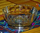 Vintage Crystal Large Bowl Silver Plated Base Made In Italy Magnificent Art Deco