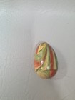 Vintage Egg Shaped Travelling Sewing Kit Thimble Thread Needles