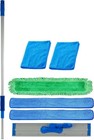 Commercial-grade 36    Microfiber Mop Kit With Durable Telescopic Handle   Towels